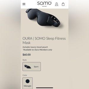 Somo Oura Sleep Mask